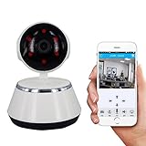 100万画素 無線ネットワークカメラ IPカメラ 720P 双方向音声通信 赤外線 暗視 Wifiビデオモニター IP カメラ ペット/子供見守り