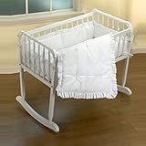 Baby Doll Bedding Simplicity Mini Crib/ Port-a-Crib Set, White by BabyDoll Bedding