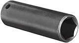 Martin 14622 Forged Alloy Steel 11/16 Type II Opening 1/2 Power Impact Square Drive Socket 6 Points 
