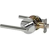 Designers Impressions Kain Design Contemporary Polished Chrome Passage Euro Door Lever Hardware (Hal
