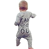 POTOJP ロンパース 男女兼用 キッズ ベビー服 英文柄 i can see you 子供用 長袖 連体服 赤ちゃん 防寒着 フード付きロ 撮影 出産祝い 寝相アート 日常着 カバーオール (10