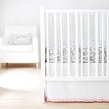 New Arrivals Sweet and Simple Crib Bedding Set White/Pink 2 Piece [並行輸入品]