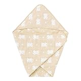 (チャックル) chuckle 6層ガーゼくまちゃん おくるみアフガン 75×75cm　ベージュ　P9105-00-50