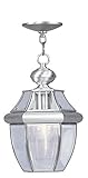 Livex Lighting 2152-91 Monterey 1-Light Outdoor Chain Hang, Brushed Nickel [並行輸入品]