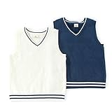 La Chiave (ラ キエーベ ) ニットベスト (80～130cm) キムラタンの子供服 (53279-181a) オフホワイト 130