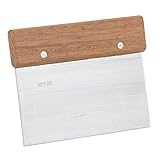 High Quality Steel Dough Scraper with Wood Handle