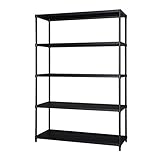 アイリスオーヤマ カラーパンチングラック (5段・120cm幅)(ブラック) IRIS CMR-P1218J(ブラツク) 返品種別A