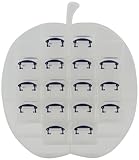 不二貿易 プラスチック 収納 ケース セットタイプ アップル 0.14Lx16 クリアR.U.BOX (幅35x奥行9cm) 20142