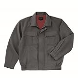 耐久性とソフトな着心地シリーズ 長袖ブルゾン 春夏素材 cs-5808-b チャコールグレー 4L