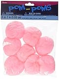 Darice Pom-Poms, 2-Inch, Light Pink, by Darice