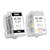 BC-365XL+BC-366XL 各1個セット 詰め替えインク 互換インクカートリッジ canon用 365 366 BC365/366通用 大容量 取扱説明書付き 個包装 PIXUS TS3530 インク, Uratan-INKBC365+366