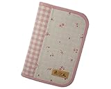 ラブリーリリー(Lovely Lily) 手作り母子手帳ケース M ラウンドファスナータイプ 2人分収納可能 小花柄 ピンク RB9004MPK