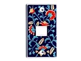 【有田焼】染錦芙蓉絵(1穴)コンセントカバー