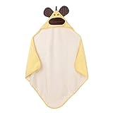 (Newox) バスタオル 子供バスタオル ブランケット おくるみ 毛布 ひざ掛け 吸水速乾 ふわふわ 可愛い 通気性が良い 動物柄 出産祝い プレゼント (イエローサル)