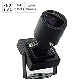 Jhua Mini Security Color CCTV Camera with 2.8-12mm Manual Zoom Lens HD Sensor 12V DC Spy Hidden Came