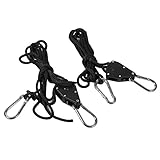 【２個入】1/8"ロープラチェット　ラチェット　ロープハンガー　安全フック　調節可能　最大68KG荷重