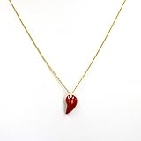 土佐沖血赤珊瑚 勾玉 サンゴ ペンダント 14KGFチェーン