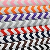 Chevron Moses Basket Sheet - Color: Red, Size: 14 X 30 by BabyDoll Bedding