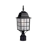 Acclaim 5307BK Nautica Collection 1-Light Post Mount Outdoor Light Fixture, Matte Black [並行輸入品]
