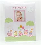 L'il Peach Baby Record Book Girl Pink Animal Train Scrapbook Photo Album by Unknown