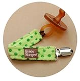 Z. Daisy Binkie Bungee Pacifier Clip - Green Dot by Z. Daisy [並行輸入品]