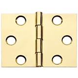 フラット突合せヒンジ1 – 1 / 2 " x 1 – 1 / 4インチ、Polished Brass
