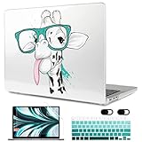 MEEgoodo MacBook Air M4/M3/M2 13.6インチ 2025 2024 2022年モデル用 A3240 A3113 A2681用 MacBook Air 13インチ対応 ノートパソコンハードシェルケース キーボードカバー付き 面白いキリン