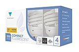 三角形電球t40144 – 44パック – 23-watt ( 100 W )スパイラルMediumベースナチュラルデイライト( 5000 K ) CFL電球、4パック