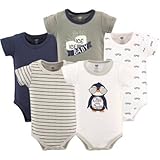 Hudson Baby (ハドソンベービー) ベビー 男の子 半袖 ボディースーツ 5枚セット (0-3M, Chill Dude) [並行輸入品]