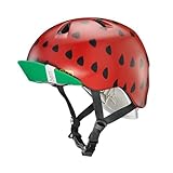bern,バーン,子供用,ヘルメット,スケボー,スノボー,自転車,ジャパンフィット●NINA SATIN-RED STRAWBERRY VISOR付 VJGSRSV[VJGSRSV×S-M(51.5-