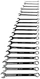 Williams 11015 High Polished Wrench Set, 6-24mm, 19-Piece by Williams