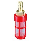 General Pump ZF1 Chemical Filter, Plastic Filter with Brass 1/4 Barb, Without Check Valve, Red by Ge