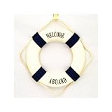 Beachcombers International 14" Welcome Aboard Life Ring - Wall Hanging [並行輸入品]