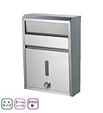 メイワ　郵便受け　SGT-800　ステンレス製ポスト　外掛用　ホームポスト　W275ｘD130ｘH390