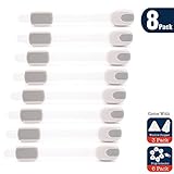 8パック3パックWindowsと子安全ロックストッパーと6パックプラグprotector-adjustableベビー安全ロックのキャビネット、引き出し、冷蔵庫、Tolietシート、Applicance