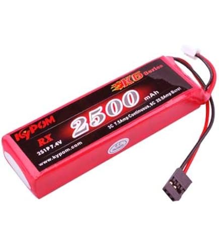Amazon.co.jp: Kypom K6 11.1V 2500mAh 角 送信機用 リポ