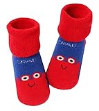 [カニ]太い幼児の赤ん坊のための幼児コットンソックス、1?3年、2ペア