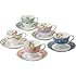 NARUMI(ナルミ) カップ ソーサー セット イングリッシュガーデン アソート 5客セット 電子レンジ温め対応 240cc 41130-33030