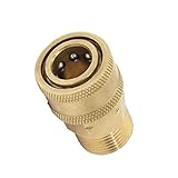 Homyl 洗浄機用　高圧　カップリング　クイックコネクタ　M22メス〜1/4オス　真ちゅう