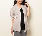 【 アウトレット 】 Angeliebe エンジェリーベ マタニティ ギャザー リング トッパー カーディガン 妊婦服 産前 産後 羽織もの フリー パープリッシュ ベージュ