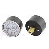 uxcell　圧力計　空気圧縮機　1/8 BSPおネジ　0-180PSI 0-12Kg/cm2 　2個入り