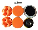 電動ドリル ポリッシング ポリッシャー 7点セット 80mm マジックテープ式