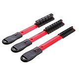 Perfk 2色選択　耐久　丈夫　プラスチック製　3個セット　1/2インチ　3/8インチ　1/4インチ　ソケットラック　ソケットホルダー　 - 黒と赤