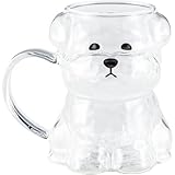サンアート かわいい食器 「 Wankole ワンコレ 」 ガラス マグカップ 大きめ ダイカット 約13×11cm 約380ml シュナウザー 動物 食器 誕生日プレゼント 犬 グッズ 忘年会 雑貨 SAN4997-2
