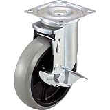 ワコーパレット:ワコー エアーキャスター(自在車ストッパー付) 150mm ウレタン車 AHG-150-GUDS 型式:AHG-150-GUDS