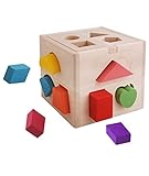 Lixinsunbu 知育玩具 パズルボックス 立体パズル 積み木 ブロック 興味図形認知ボックスパズル 型はめ遊び 木のおもちゃ