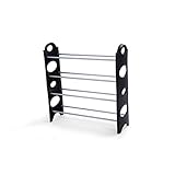 Hakotoyo Plaza シューズラック4段　ブラック