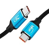 WLGQ USB C USB4 40Gbps データ転送 240W電源 タイプc ケーブル,Thunderbolt 4 Thunderbolt 3 対応 USB-C 3.2 Gen 2 thunderbolt4 ケーブル - 1フィート(0.3m)