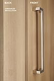 モダン& Contemporaryオフセット長方形スタイル/ One Single Sided / Concealed Fixing /ドアプルハンドル/ステンレススチール/商用/住宅用 – ポリッシ