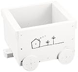 ミニプランタートロッコ 5号 24cm × 20cm × 14cm ホワイト